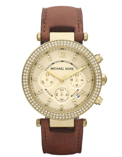 michael kors watch leather band|michael kors watch extra links.